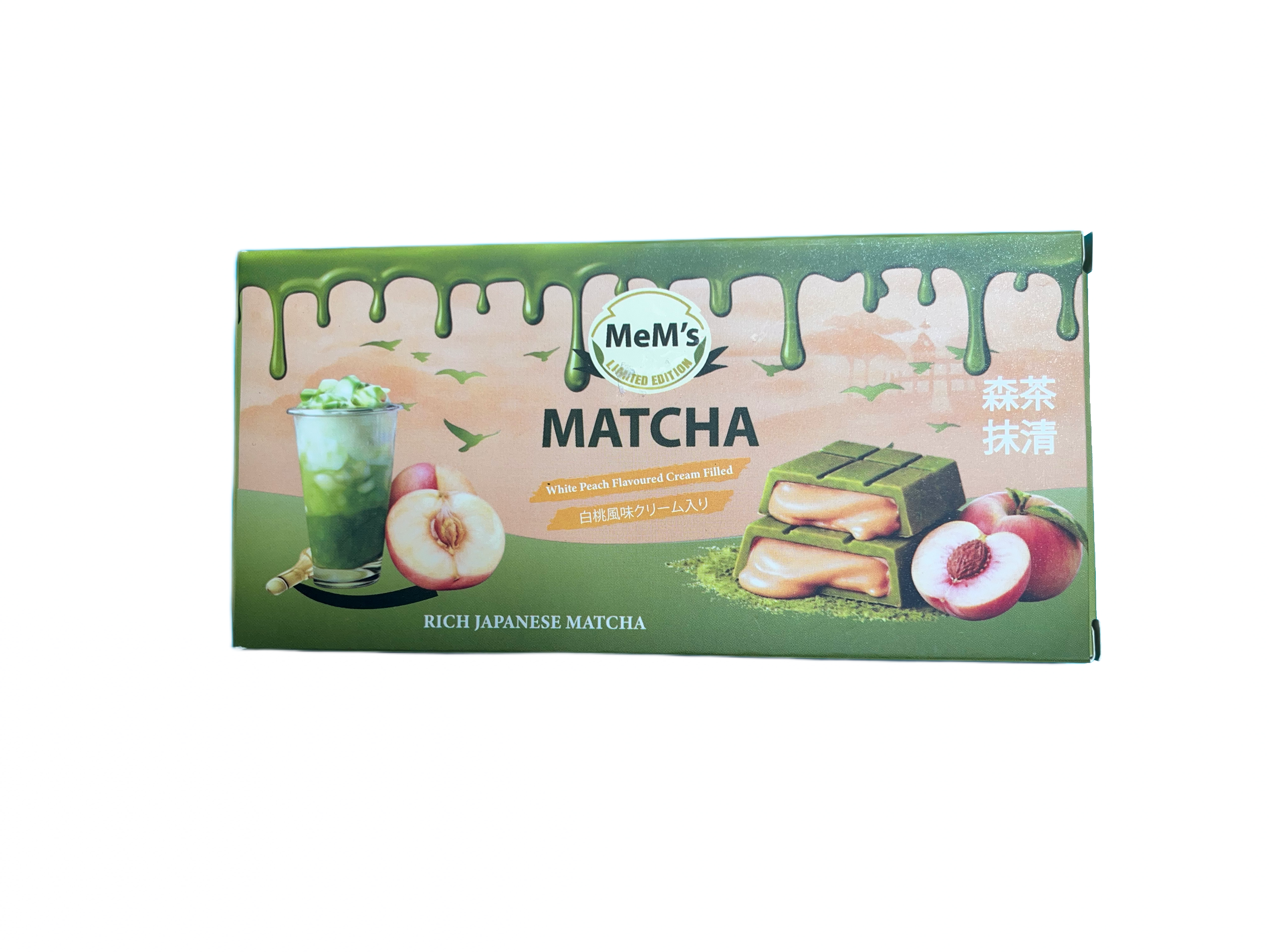mems matcha čokoláda s broskví 1